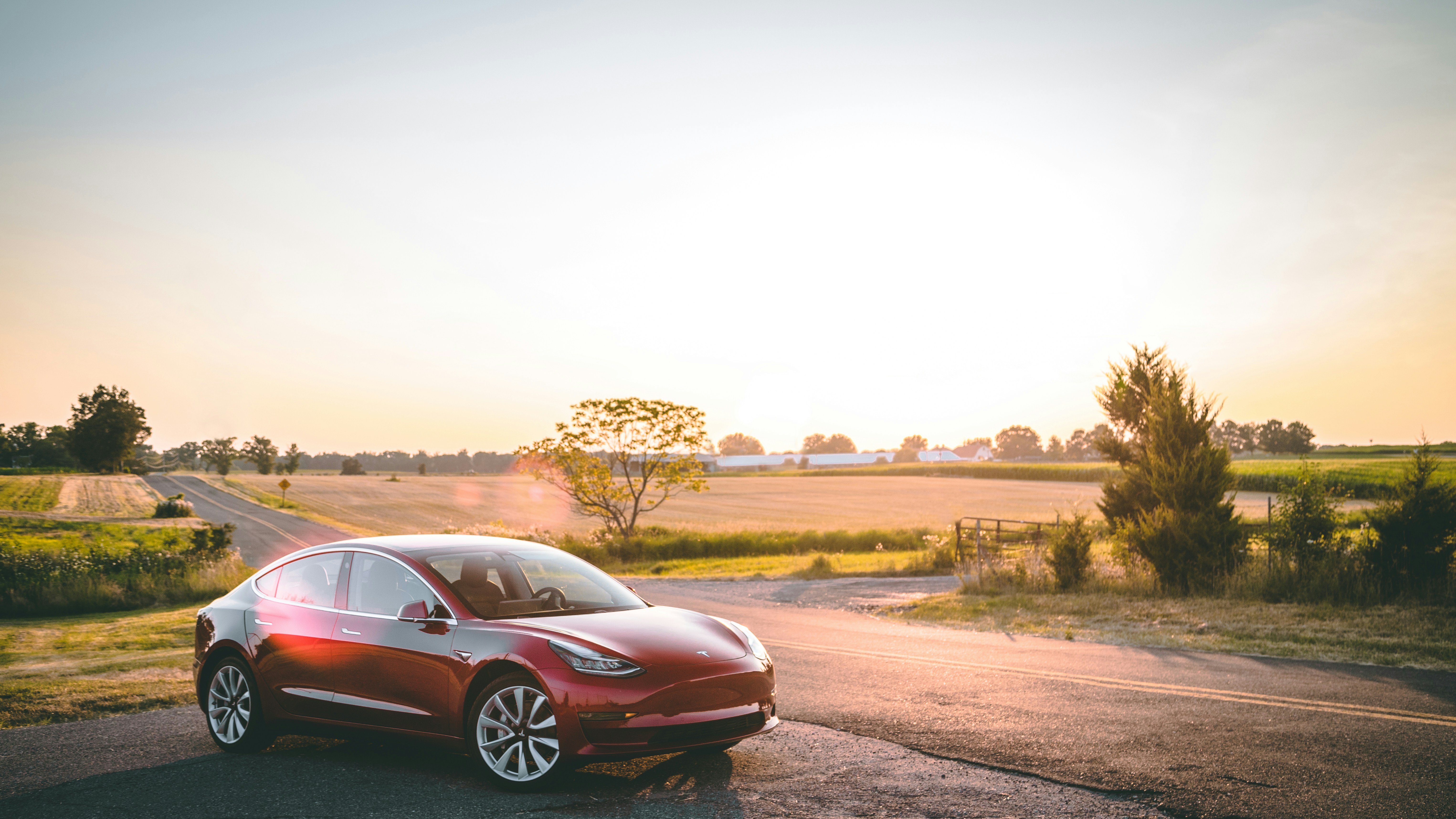 Tesla in the countryside